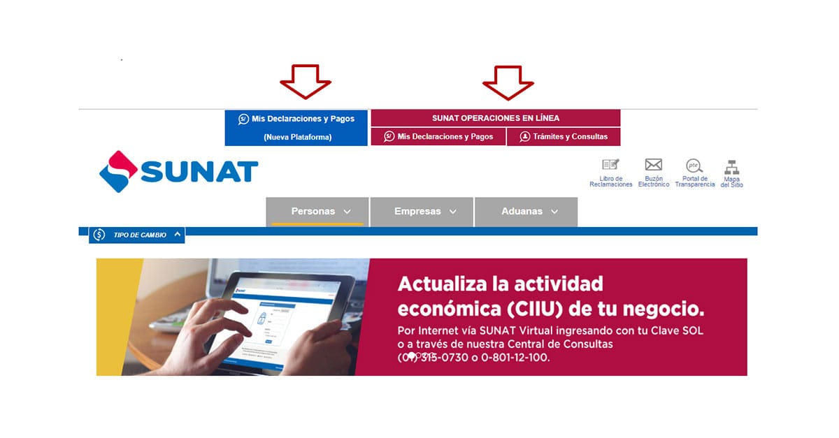 SUNAT operaciones en línea